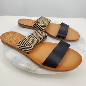 Dolce Vita Daedra Woven Two Band Boho Slip On Dressy Sandals Size 9